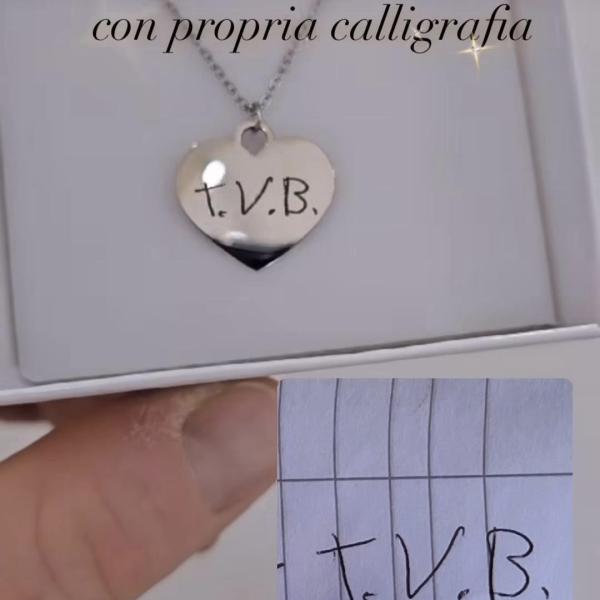Collana con incisione personalizzata
