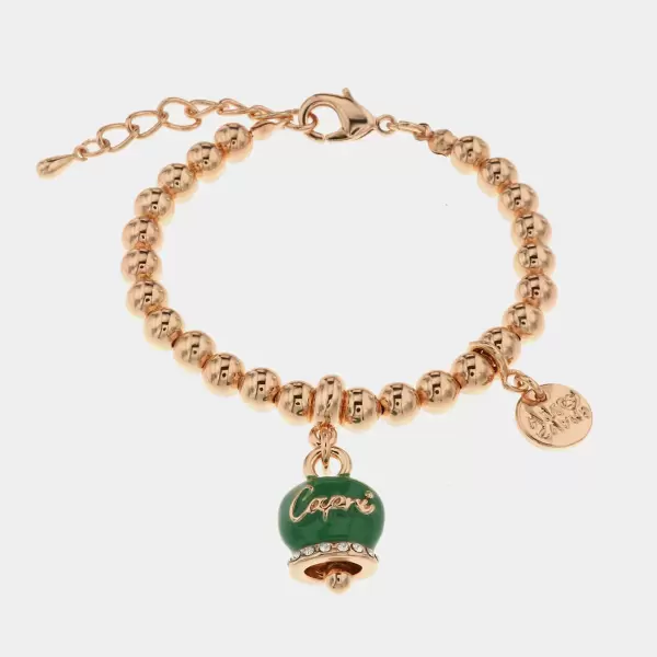 Bracciale in Metallo con campanella portafortuna