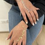 Baciamano in Argento 925 con cristalli