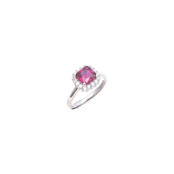 Anello regolabile Anelliamo in argento 925‰ rodiato e zirconi