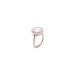 Anello regolabile Anelliamo in argento 925‰ rosato e zircon