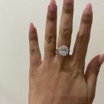 Anello regolabile Anelliamo in argento 925‰ dorato e zirconi
