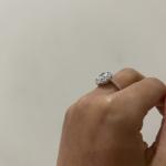 Anello regolabile Anelliamo in argento 925‰ dorato e zirconi