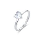 Anello cuore bianco